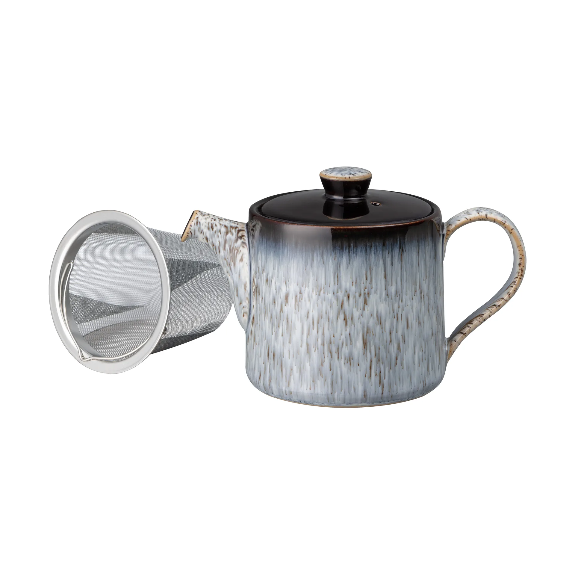 Halo brew theepot 0,44 l, Blauw-grijs-zwart Denby