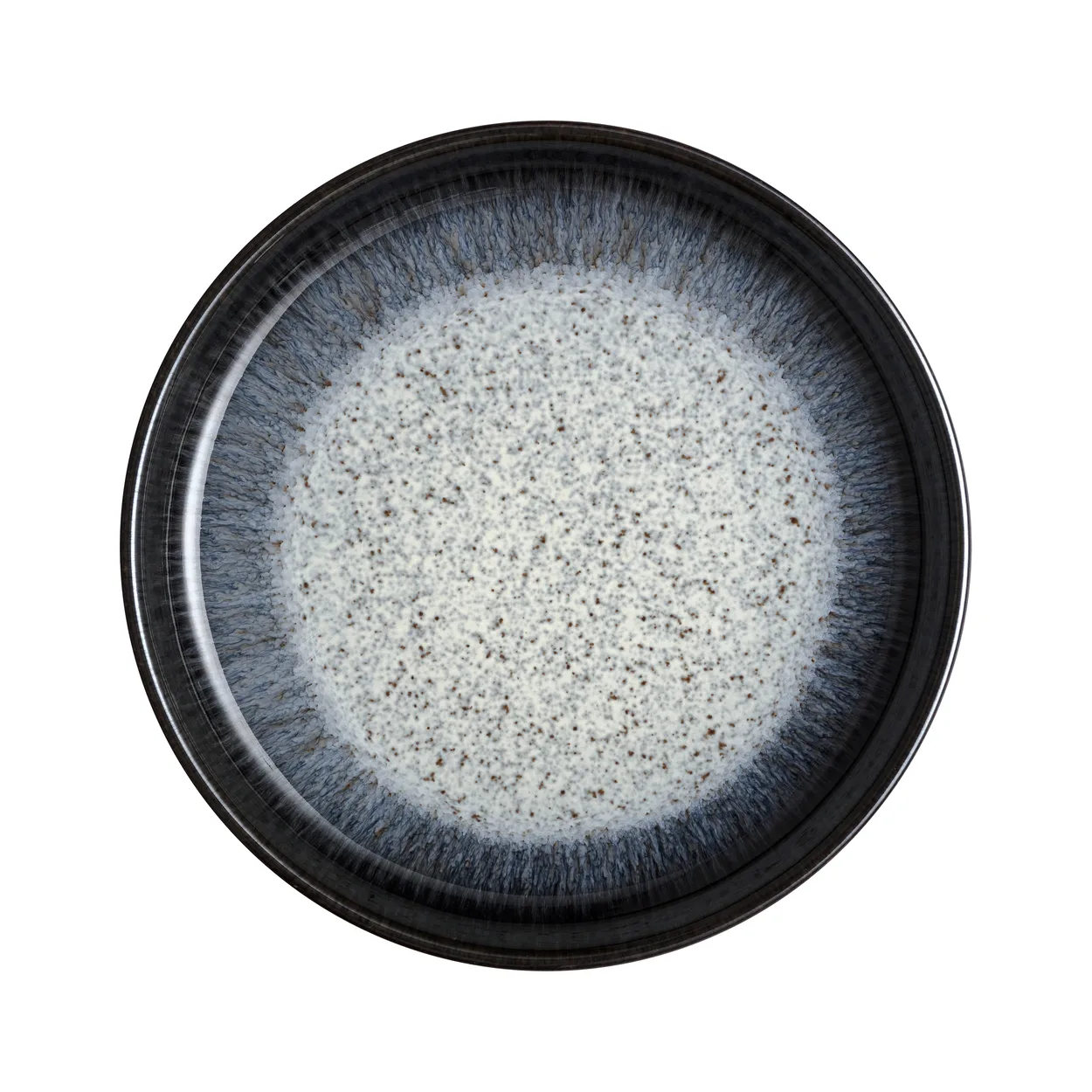 Denby Halo Coupe bordje 21 cm Blauw-grijs-zwart