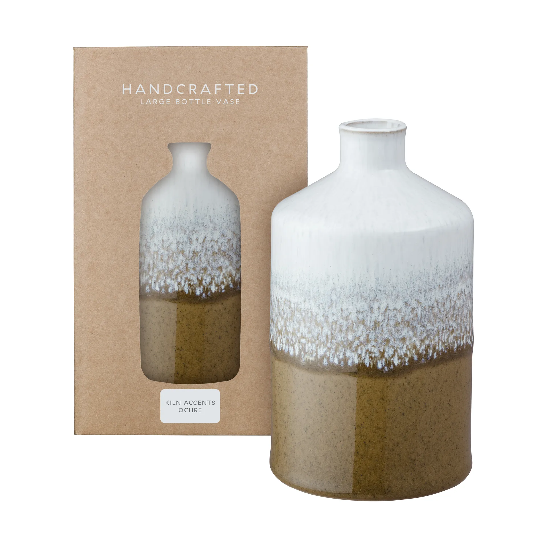 Kiln Accents vaas L 20 cm, Ochre Denby