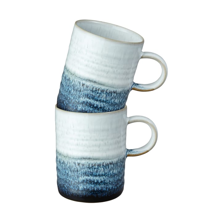Kiln blue ridged mok 2-pack - 41 cl - Denby