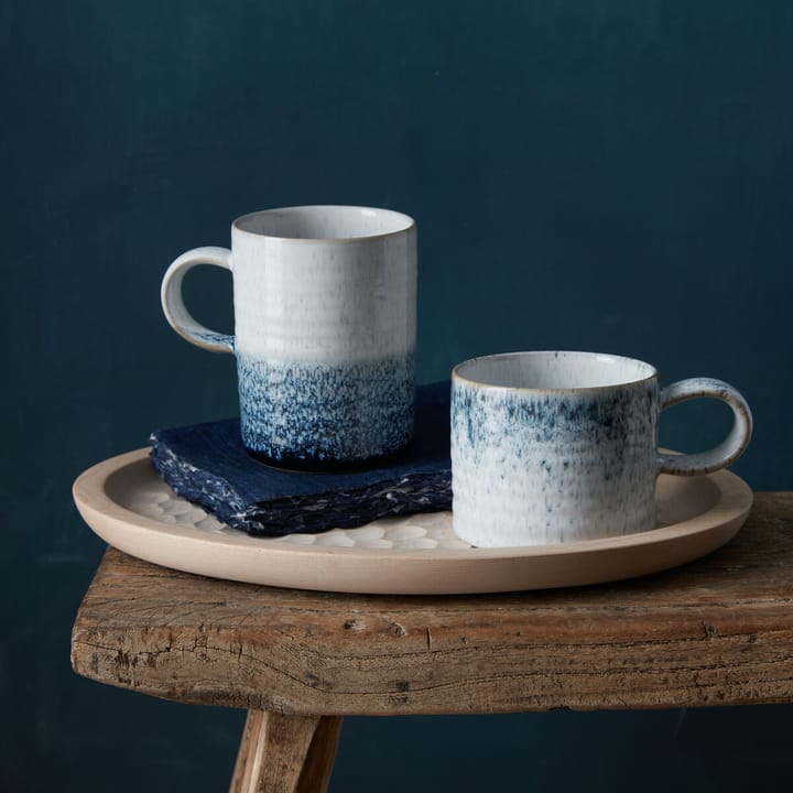 Kiln blue ridged mok 2-pack, 41 cl Denby