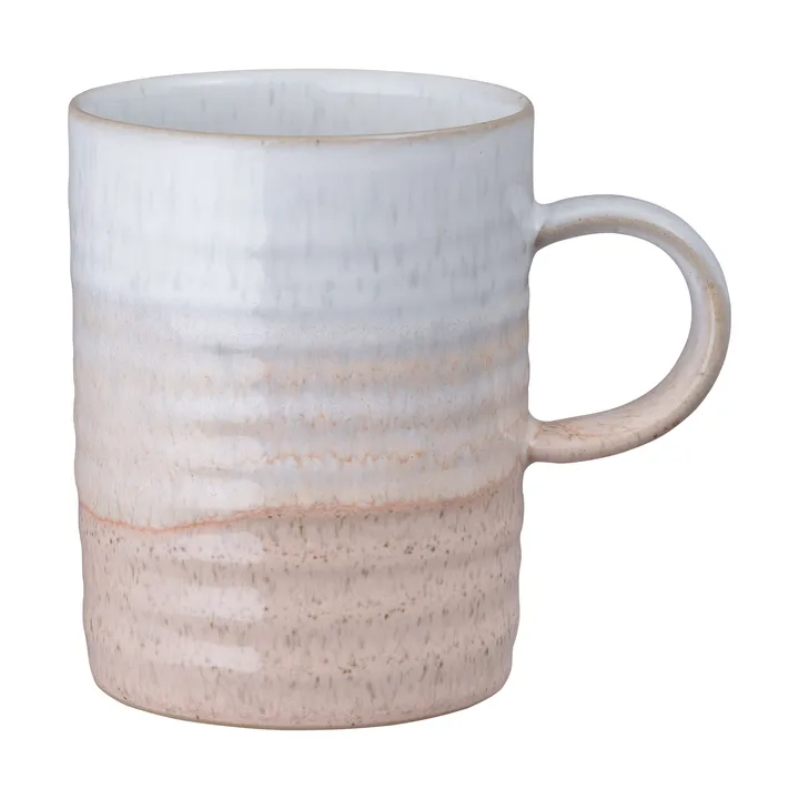 Kiln Coral geribbelde mok - Koraal-beige, Ø8 cm - Denby