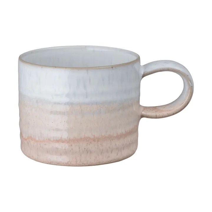 Kiln Coral geribbelde mok - Koraal-beige, Ø8,5 cm - Denby