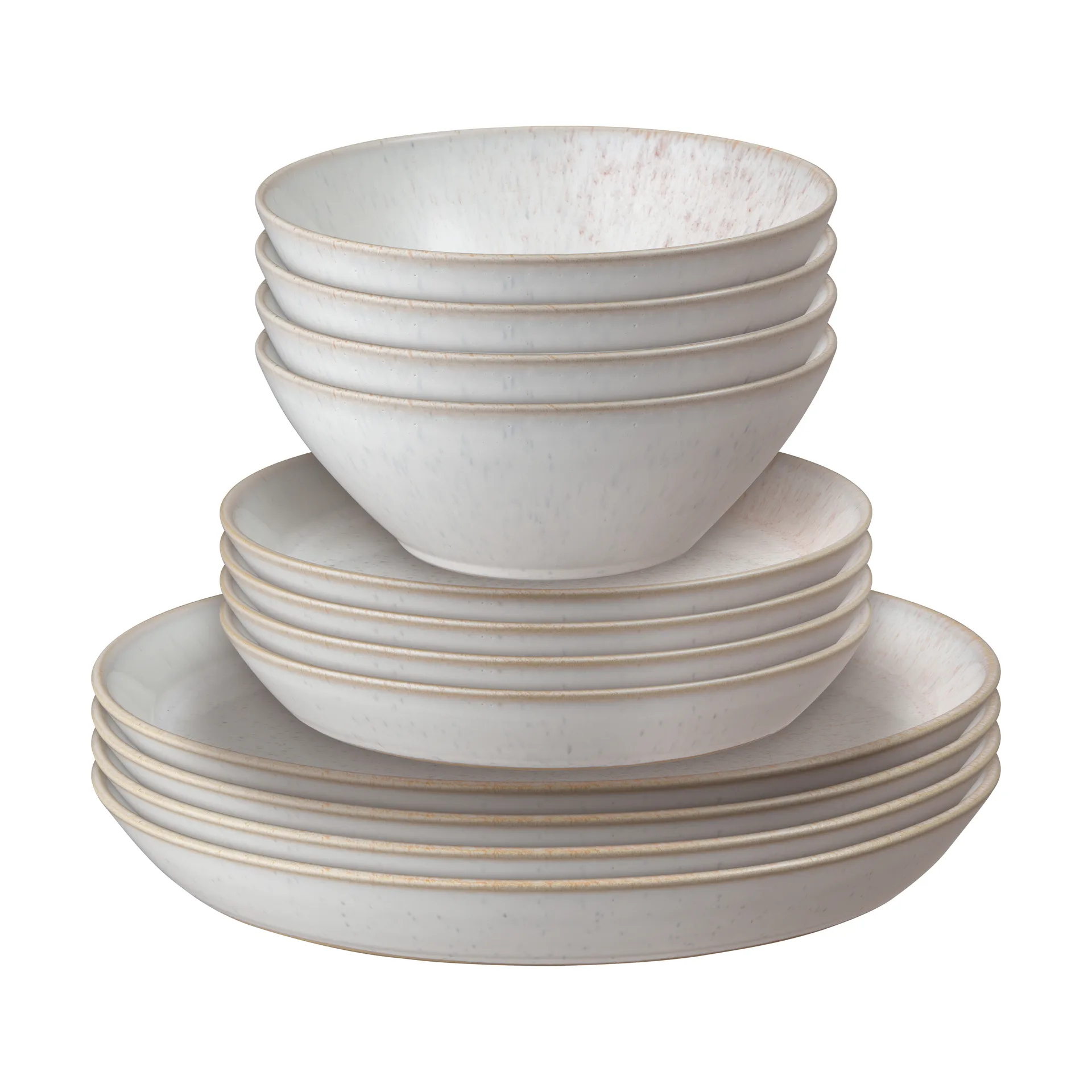 Kiln Coral serviesset, Koraal-beige, 12-delig Denby
