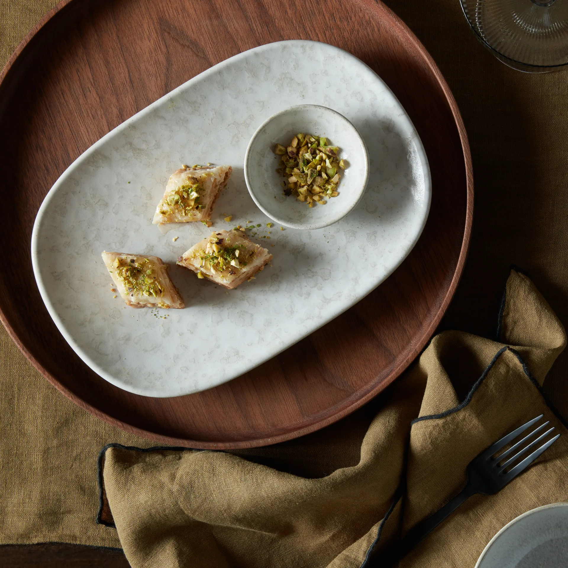 Modus Marble bord 17,5x26 cm, Wit Denby