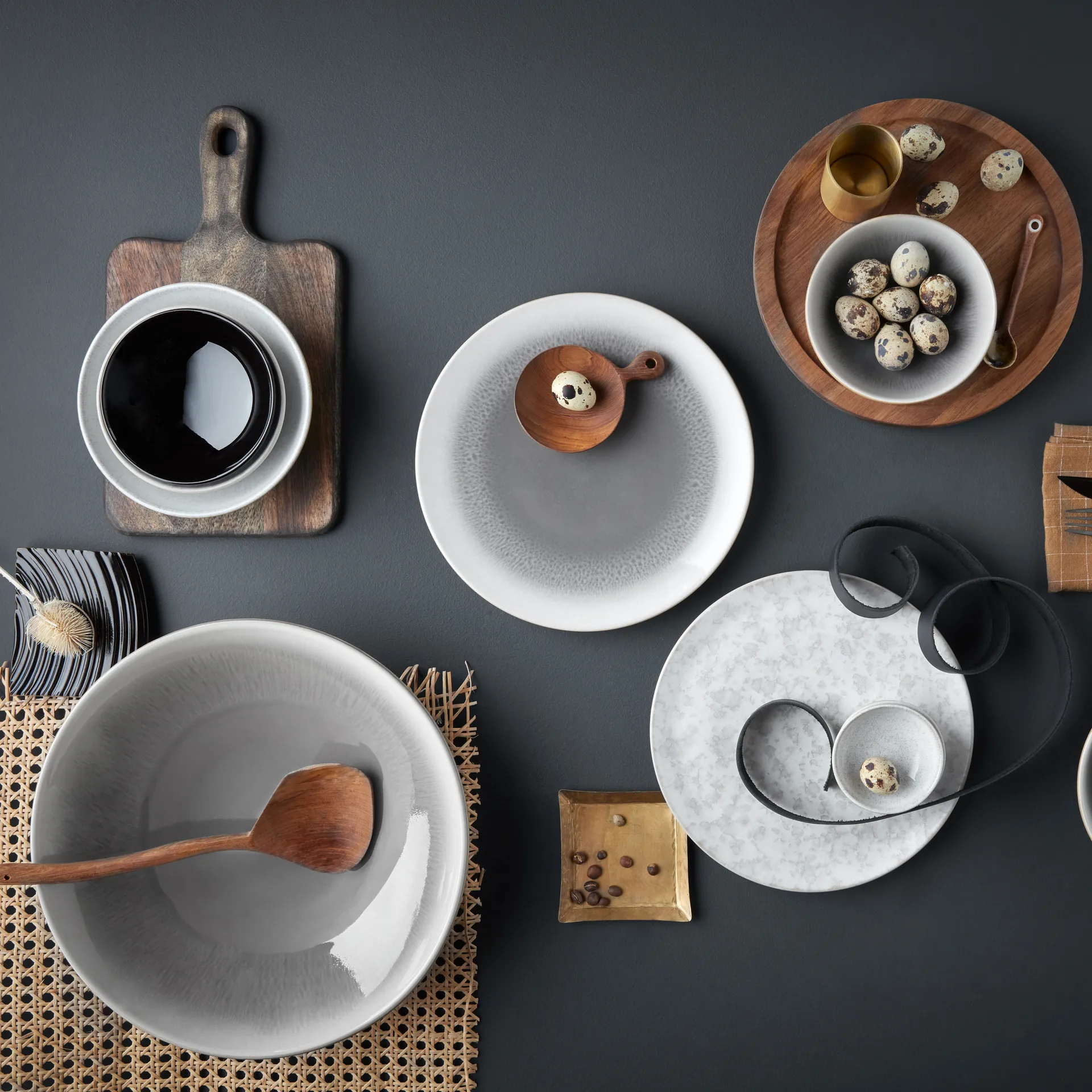 Modus Marble bord 22,5 cm, Wit Denby