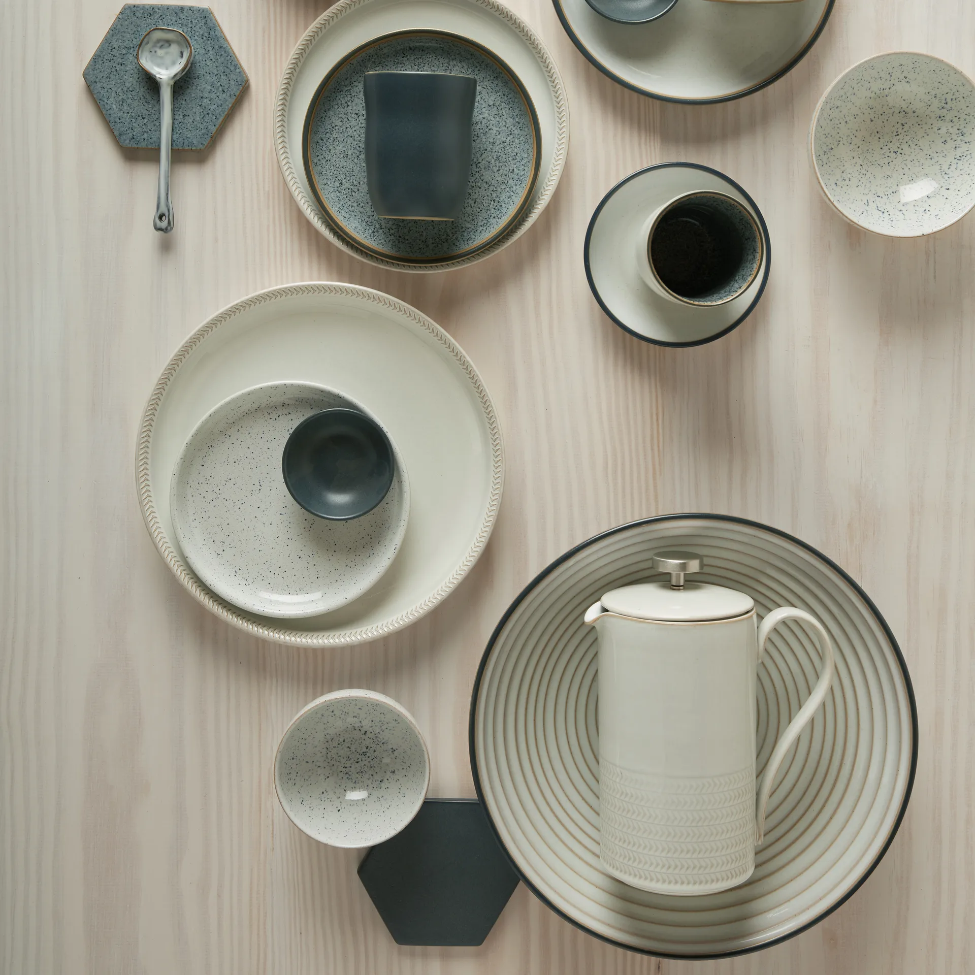 Natural Canvas cafetière 1,15 l, Textured Denby