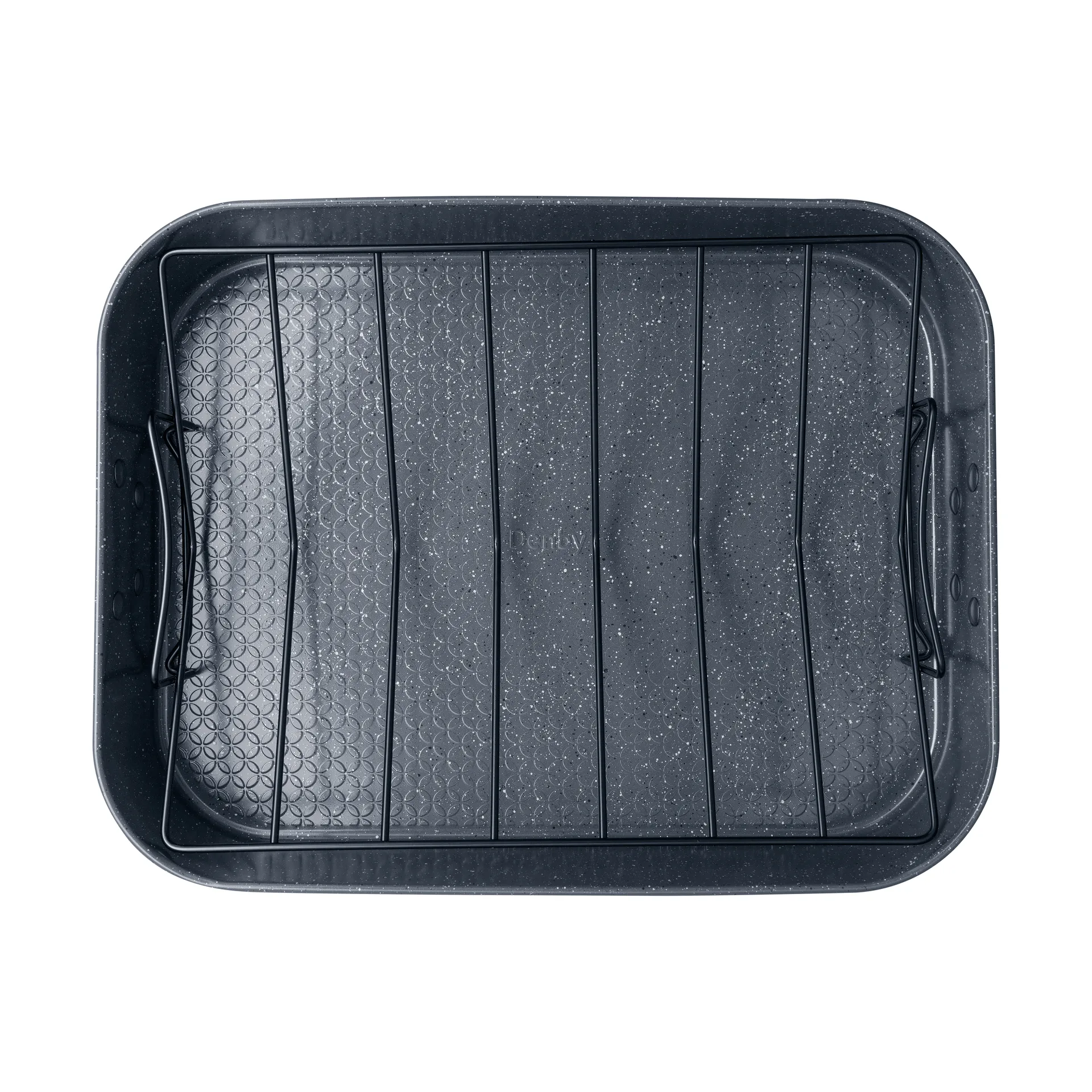 Quantanium Finish ovenschaal, Grijs, met rooster, 41,6×31,8 cm Denby