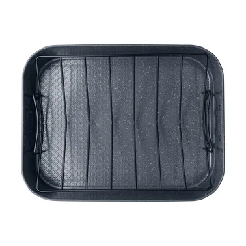 Quantanium Finish ovenschaal - Grijs, met rooster, 41,6×31,8 cm - Denby