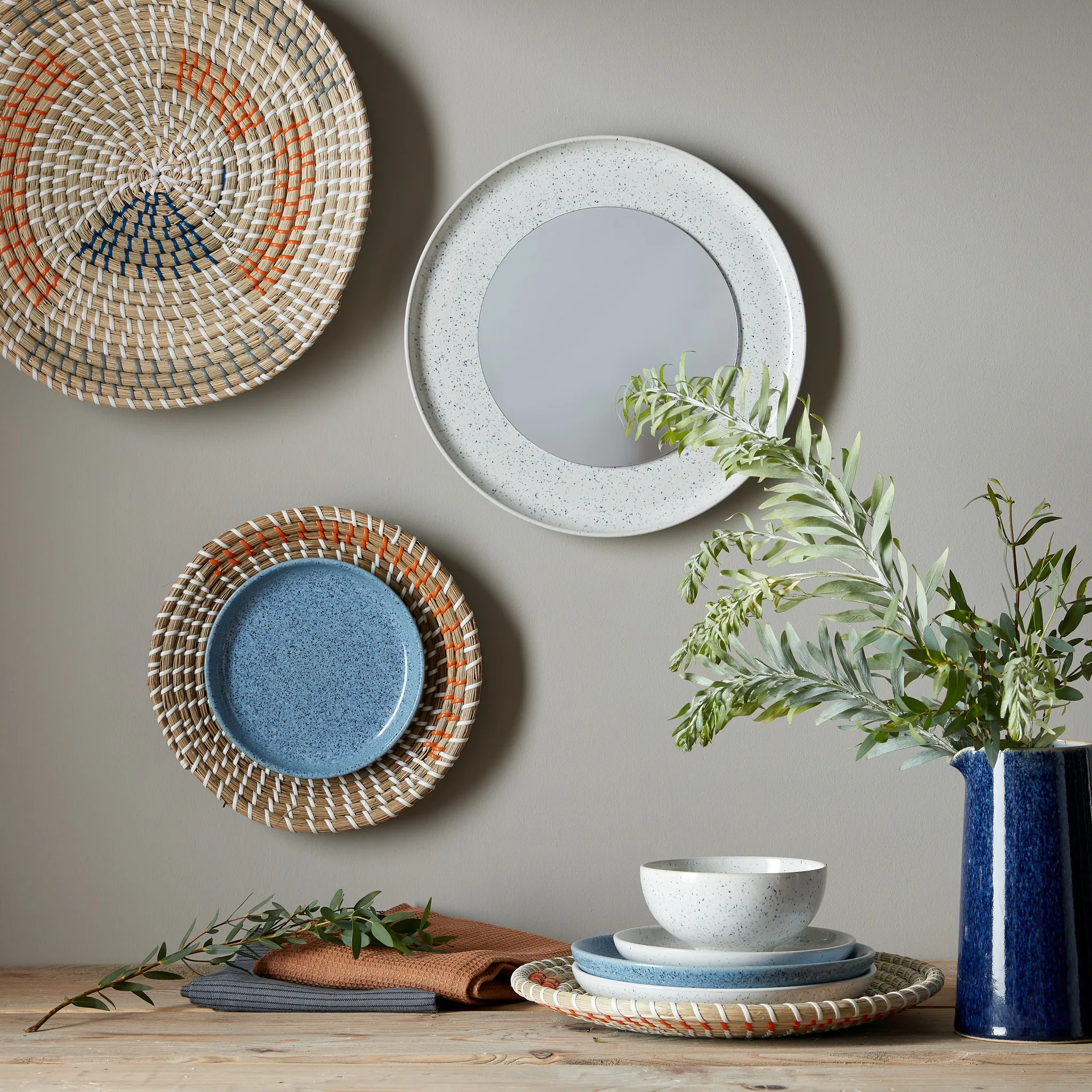 Studio Blue coupe bord 21 cm, Chalk Denby