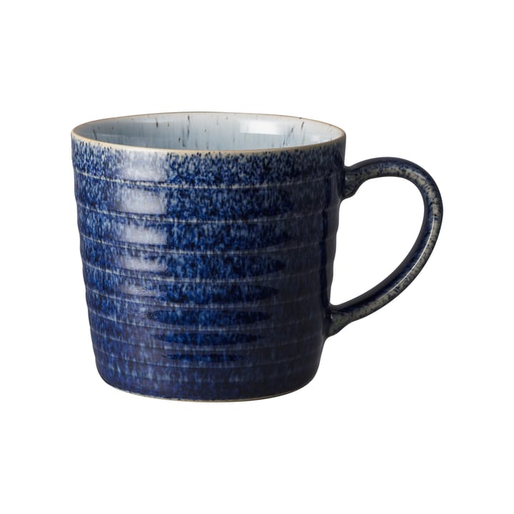 Studio Blue geribbelde beker 40 cl - Cobalt-pebble - Denby