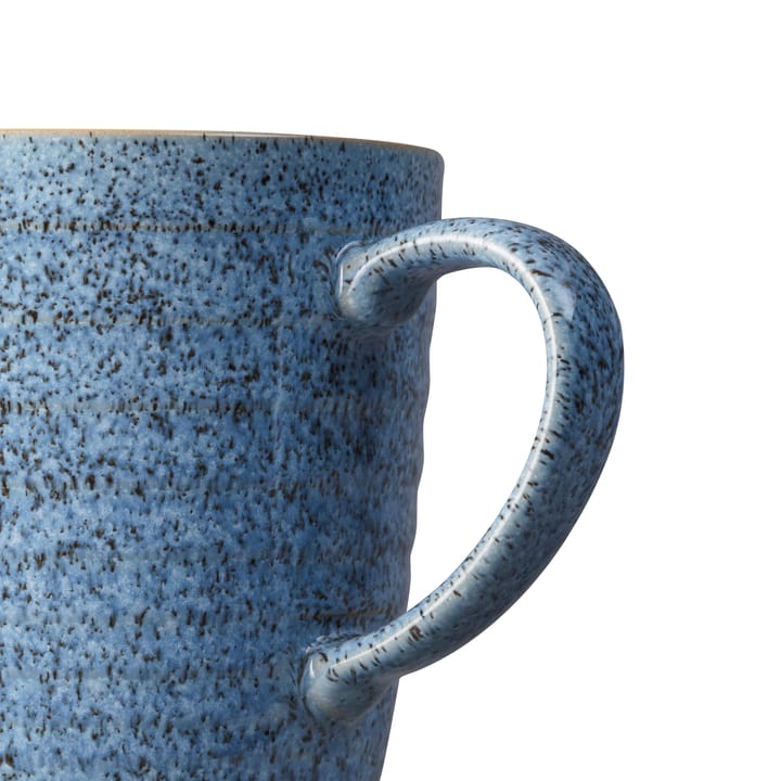 Studio Blue geribbelde beker 40 cl, Flint-chalk Denby