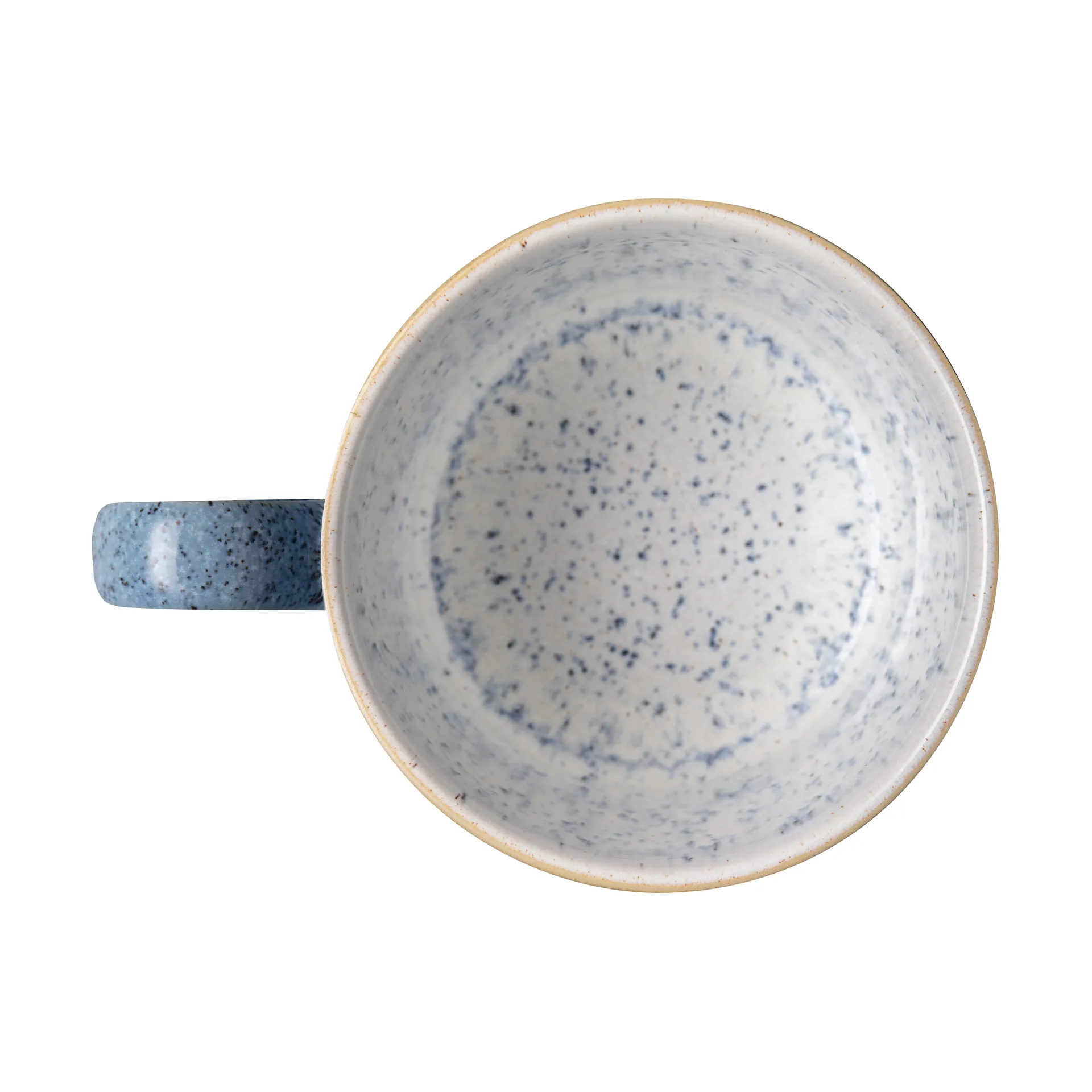 Studio Blue geribbelde beker 40 cl, Flint-chalk Denby
