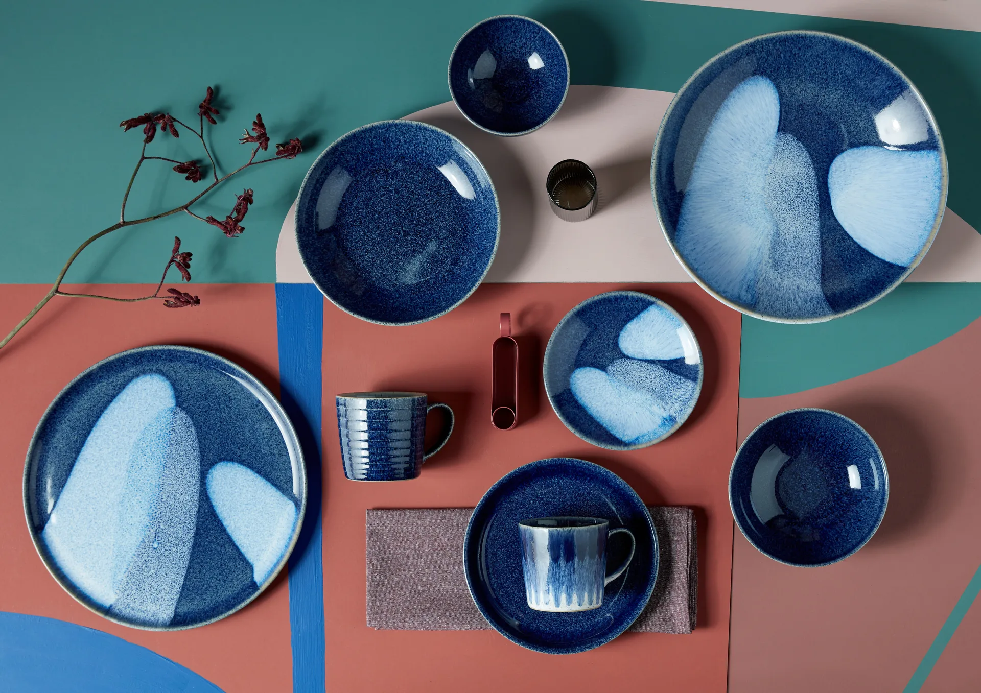 Studio Blue pastabord 22 cm, Cobalt Denby