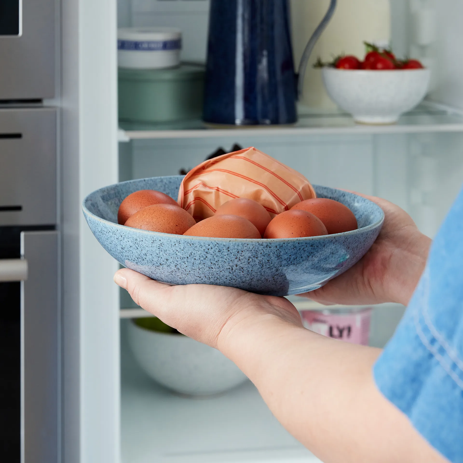 Studio Blue pastabord 22 cm, Flint Denby