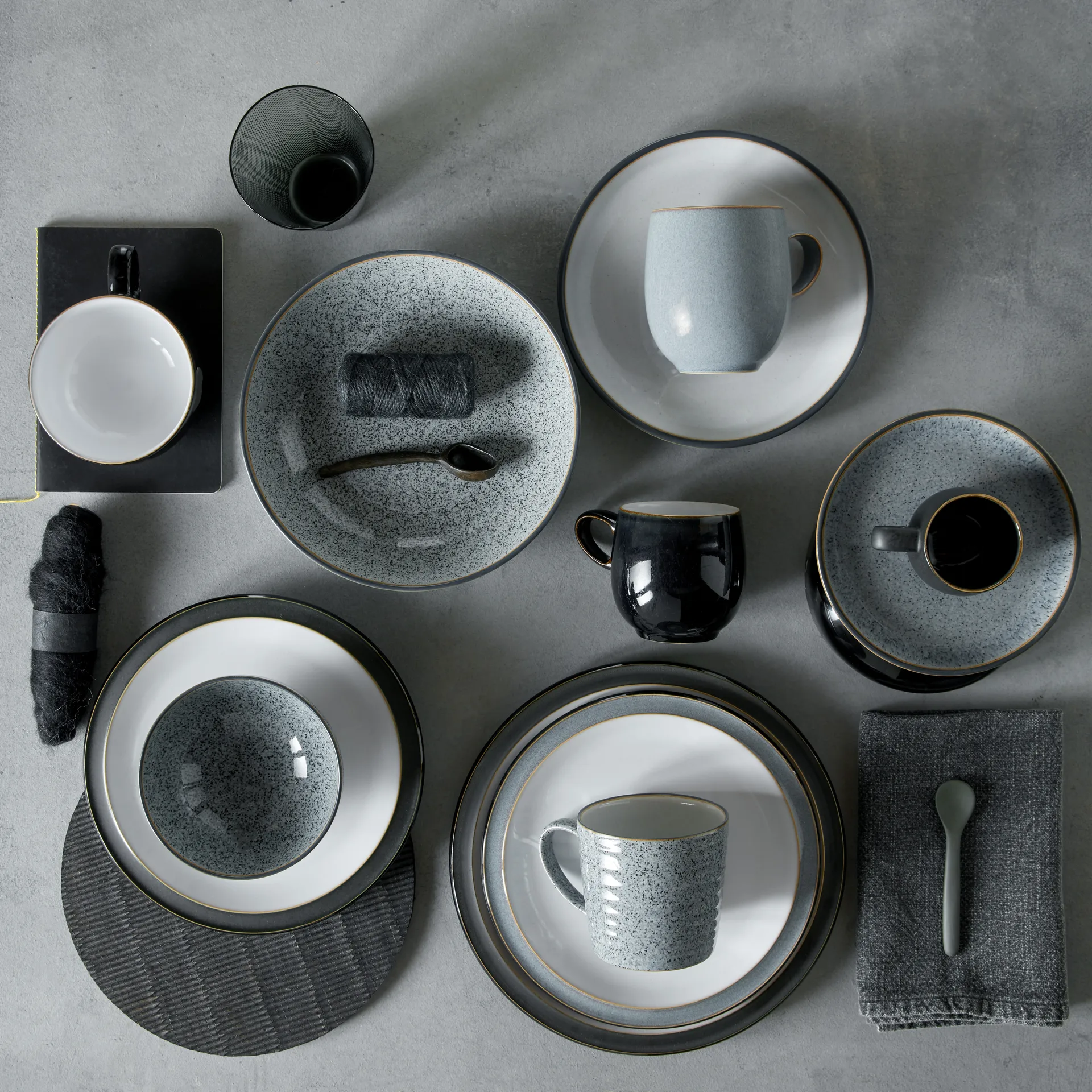 Studio Grey coupe bordje 17 cm, Granite Denby