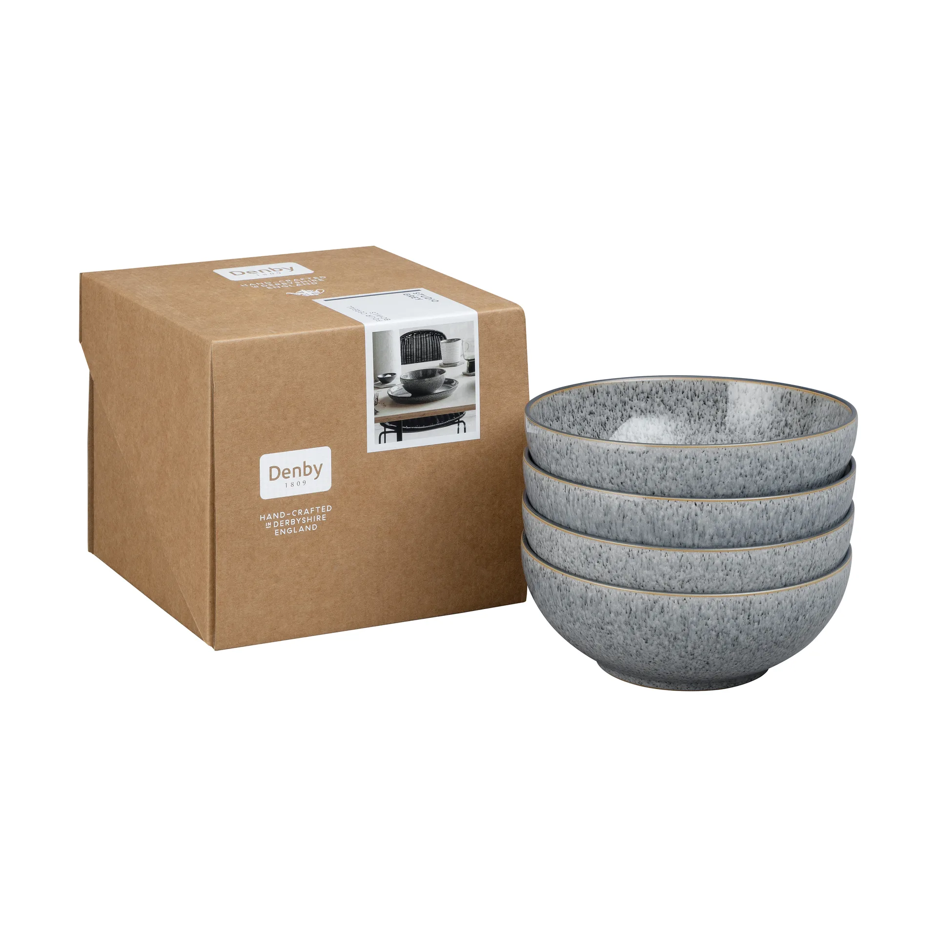Studio Grey coupe mueslikom 17 cm 4-pack, Granite Denby