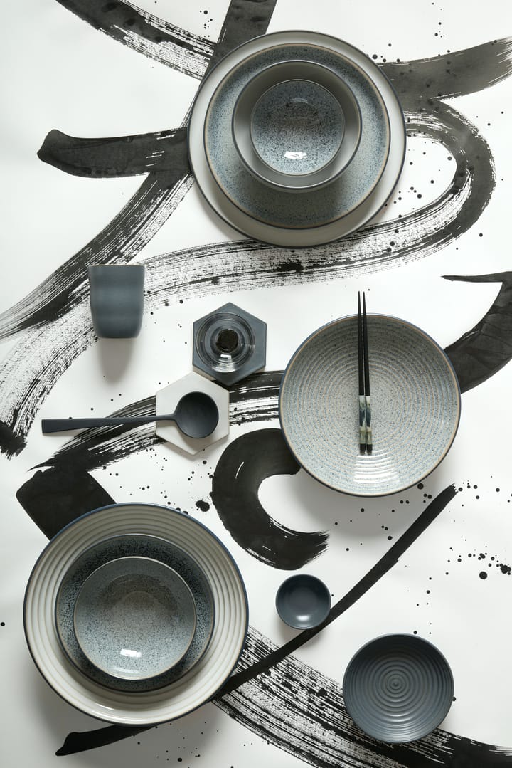 Studio Grey geribbelde kom 31 cm, Granite Denby