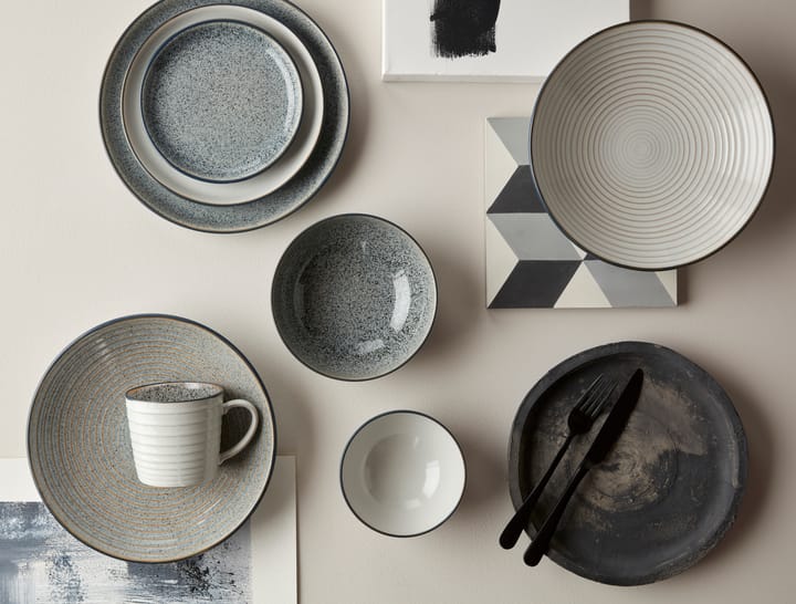 Studio Grey geribbelde kom 31 cm, Granite Denby