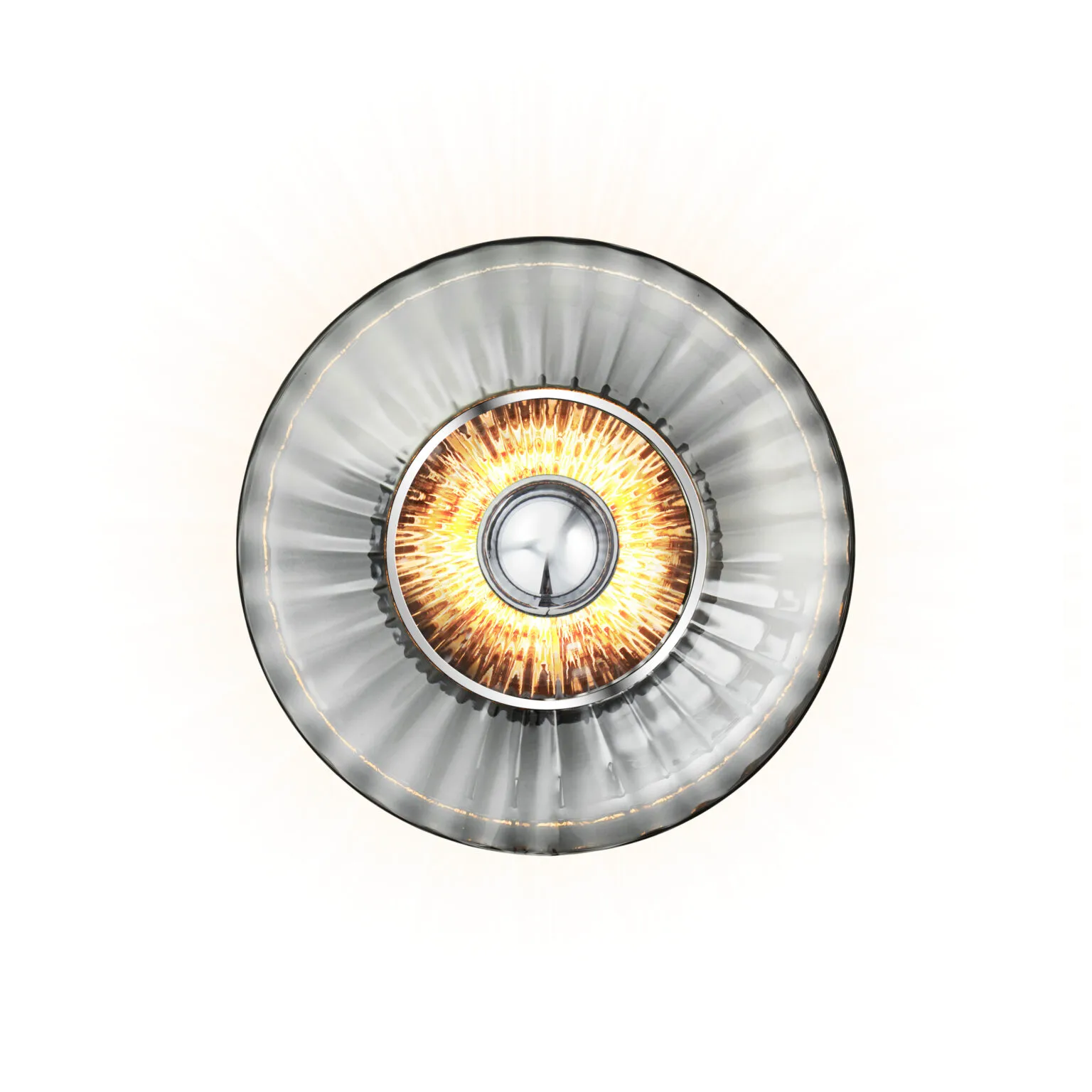 New Wave Optic wandlamp Ø26 cm, Smoke Design By Us