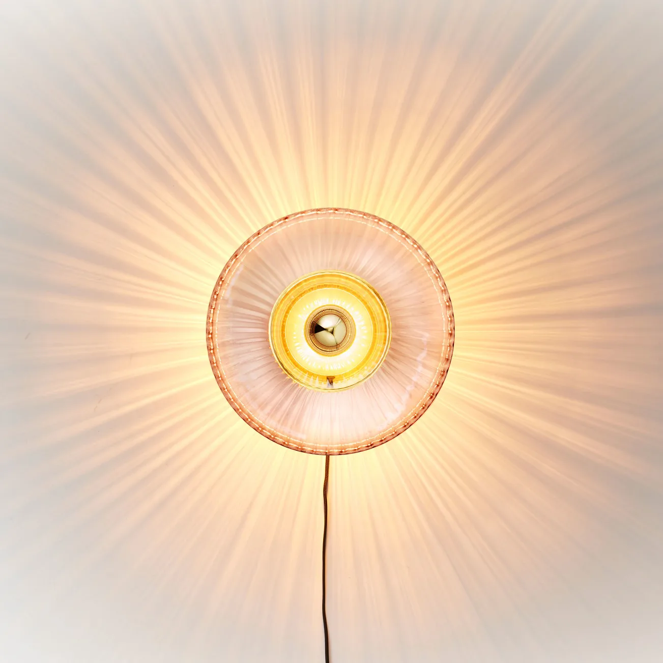 New Wave Optic wandlamp XL, Rose Design By Us