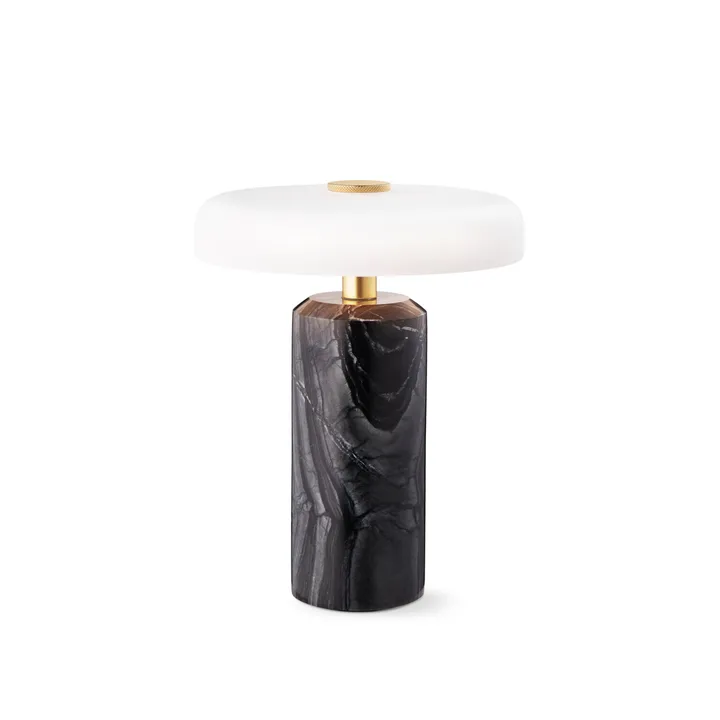 Trip tafellamp Ø17x21 cm marmer - Kol-mat opaal - Design By Us