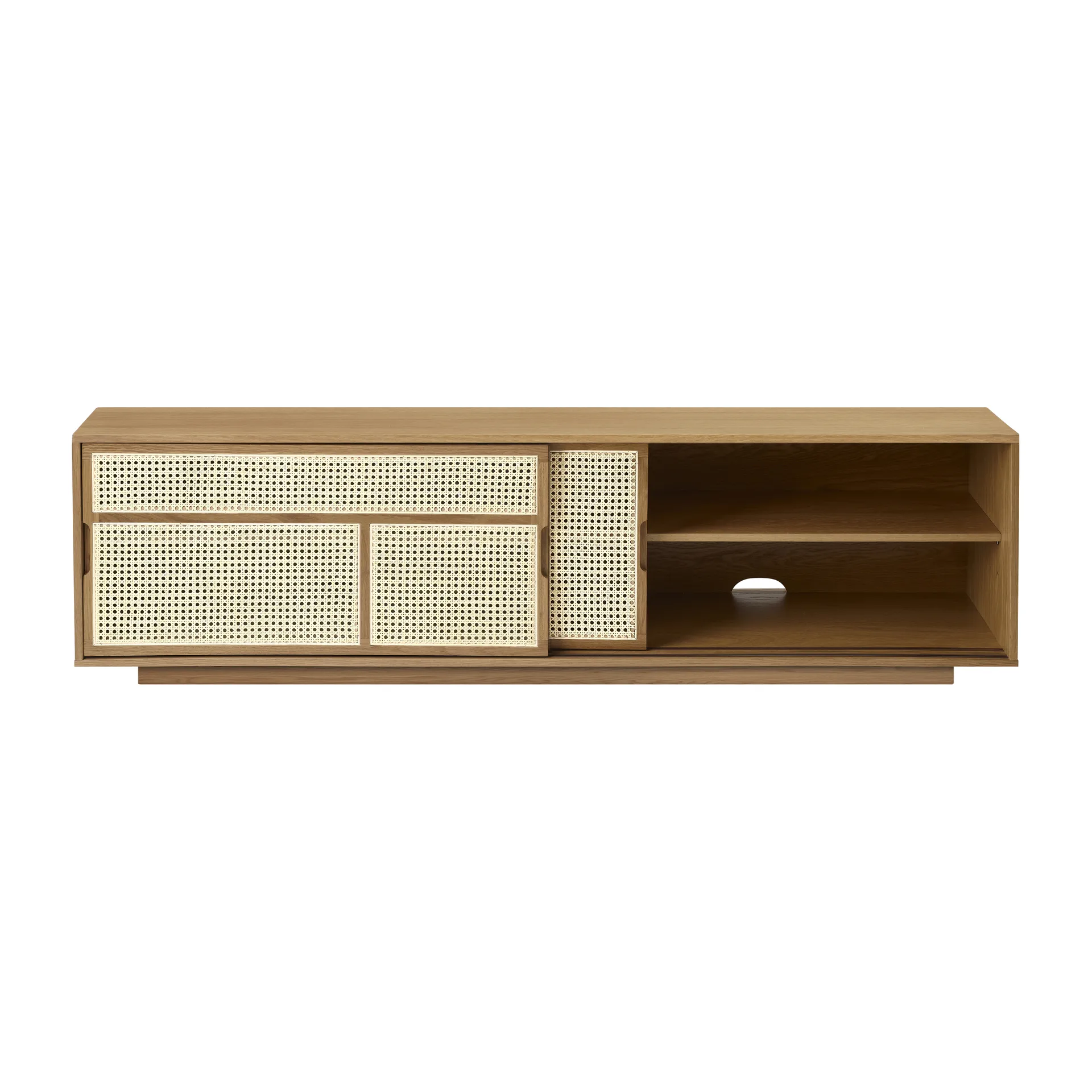 Air bijzettafel, laag, eiken, rotan Design House Stockholm