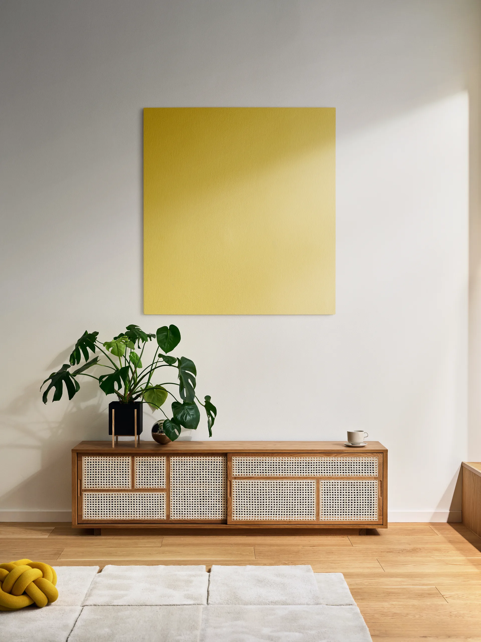 Air bijzettafel, laag, eiken, rotan Design House Stockholm