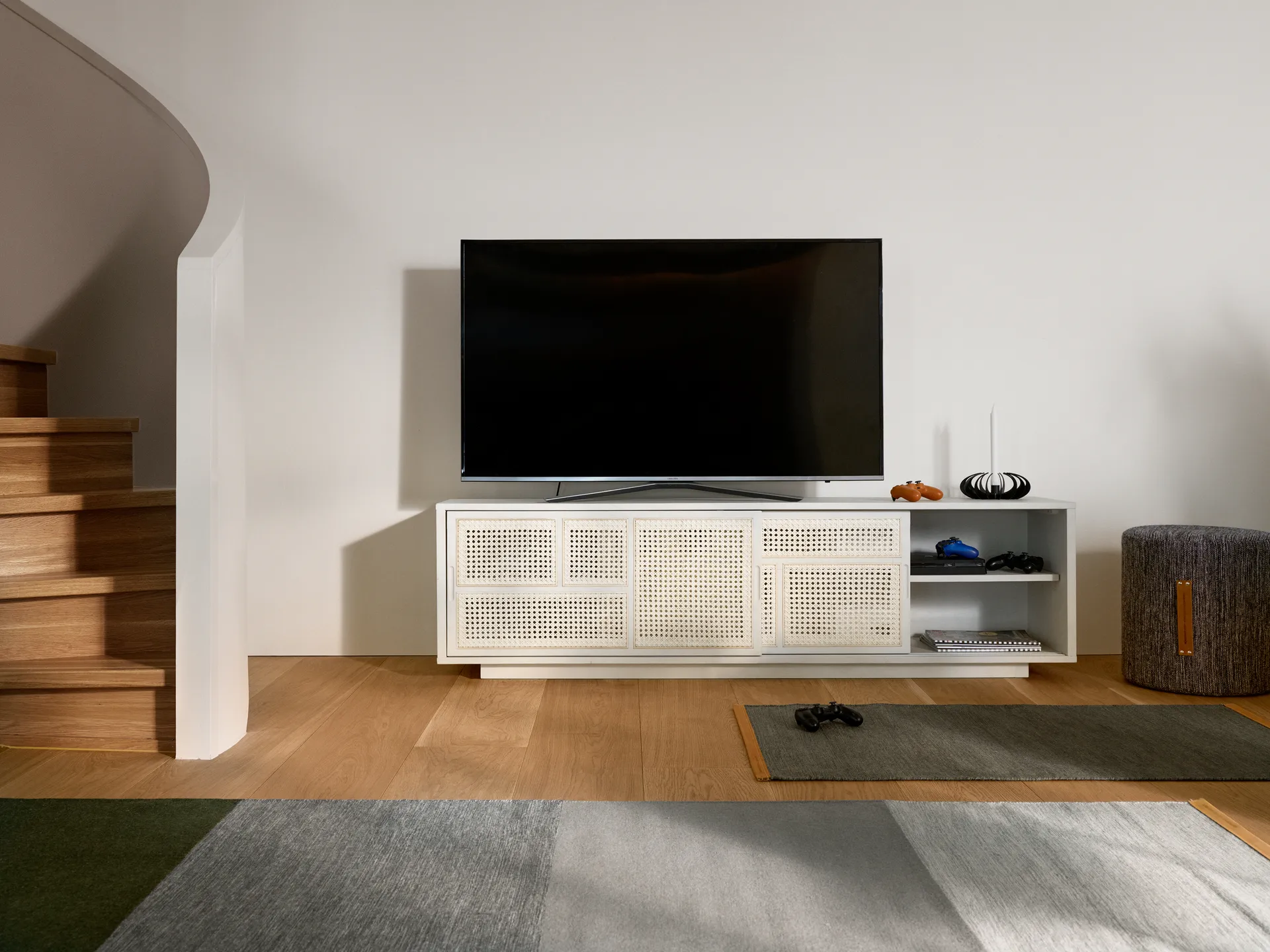 Air bijzettafel, laag, Wit, rotan Design House Stockholm