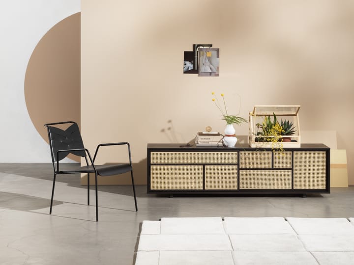 Air bijzettafel, laag, zwart, rotan Design House Stockholm