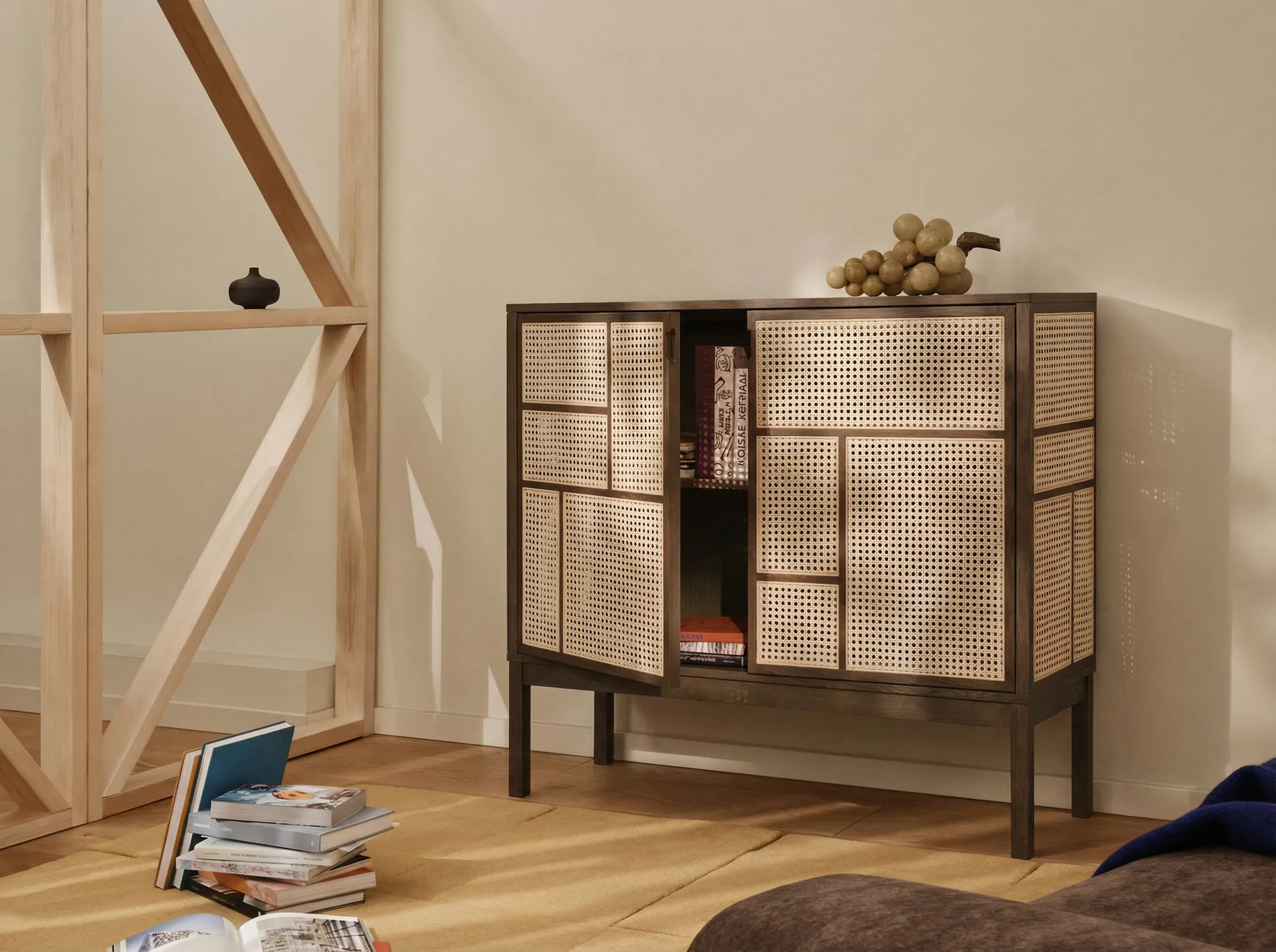 Air dressoir, Donker eiken, 120x110 cm, met poten Design House Stockholm