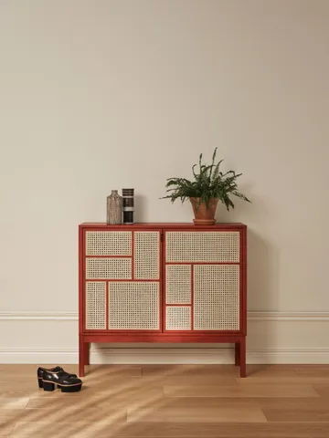 Air dressoir - Rood, 120x110 cm, met poten - Design House Stockholm