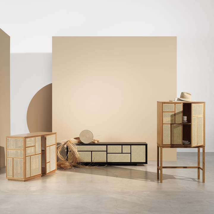 Air vitrinekast, eiken, rotan Design House Stockholm