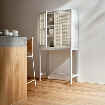 Air vitrinekast - Wit, rotan - Design House Stockholm