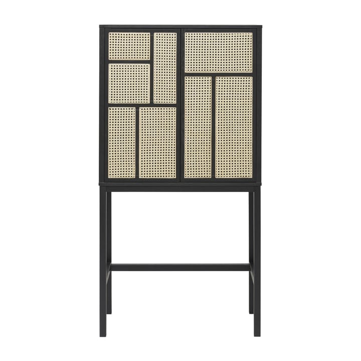 Air vitrinekast, zwart, rotan Design House Stockholm