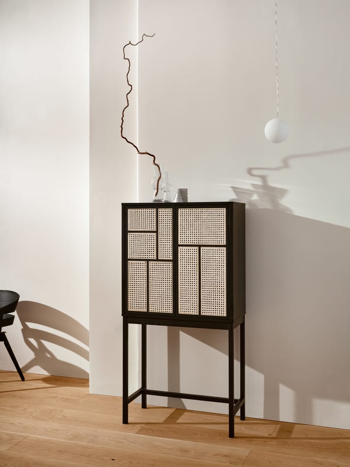 Air vitrinekast, zwart, rotan Design House Stockholm