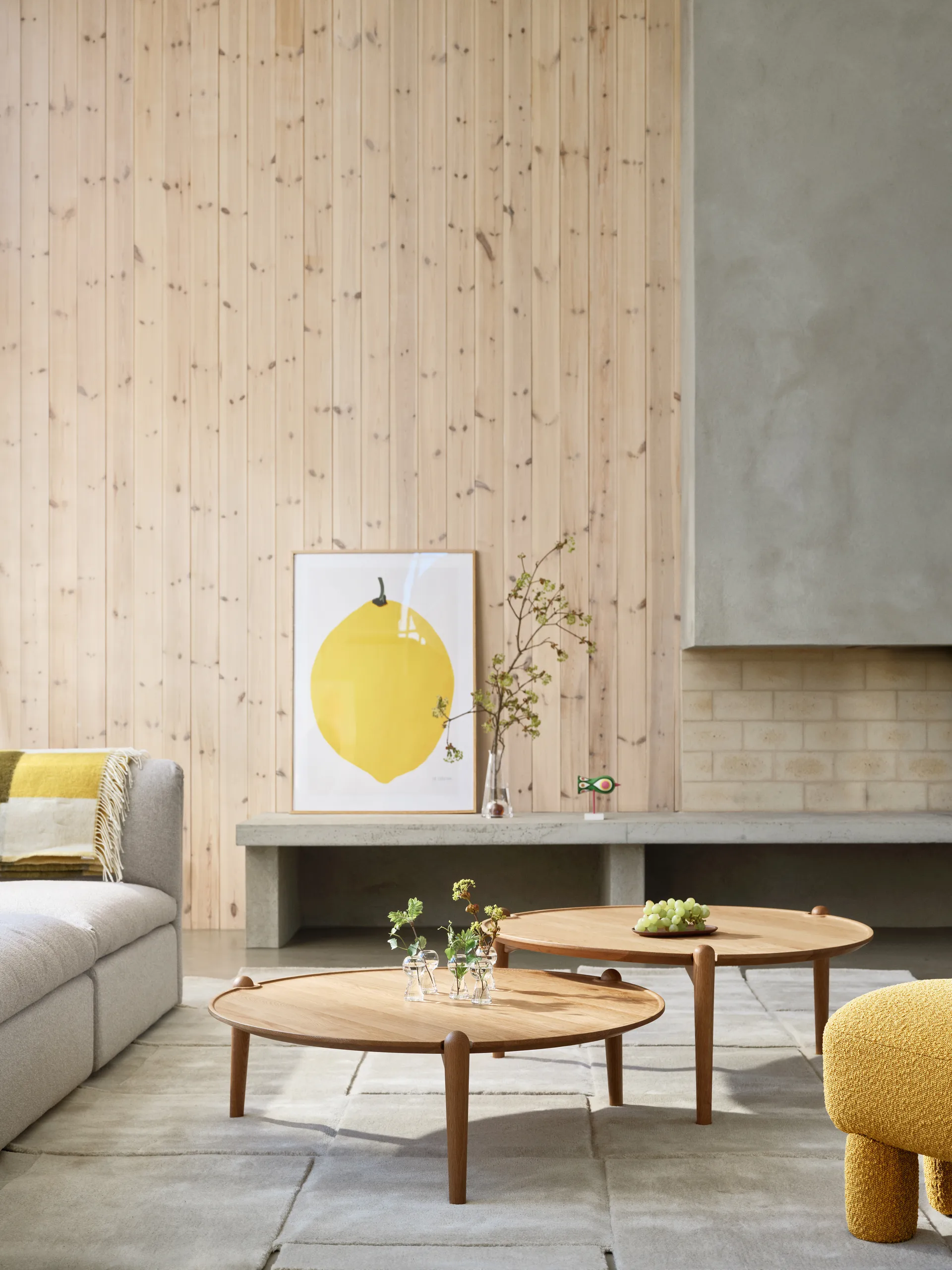 Aria salontafel, Dark oak, Ø50x37 cm Design House Stockholm