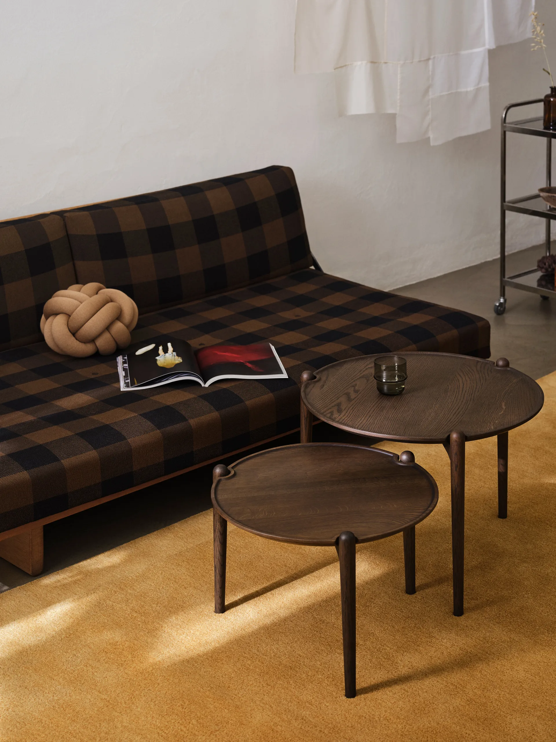 Aria salontafel, Dark oak, Ø50x37 cm Design House Stockholm