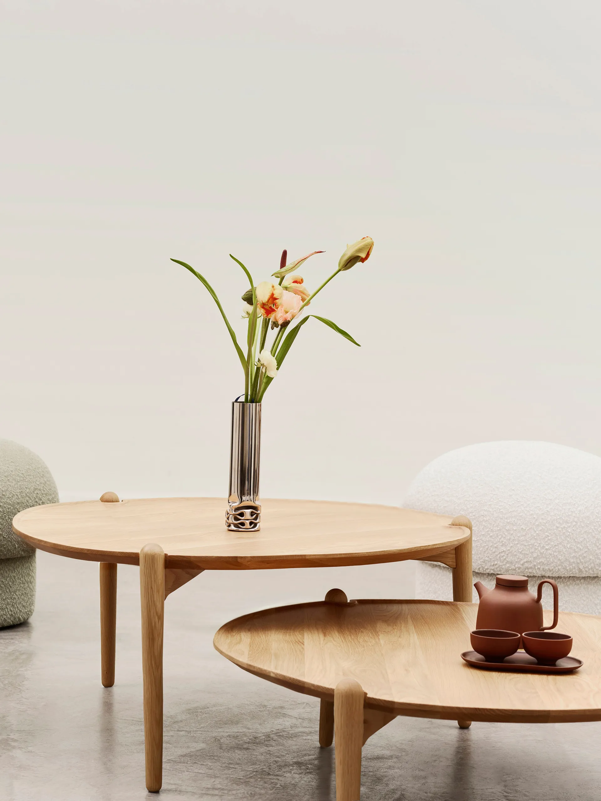 Aria salontafel, Eiken, Ø50x37 cm Design House Stockholm