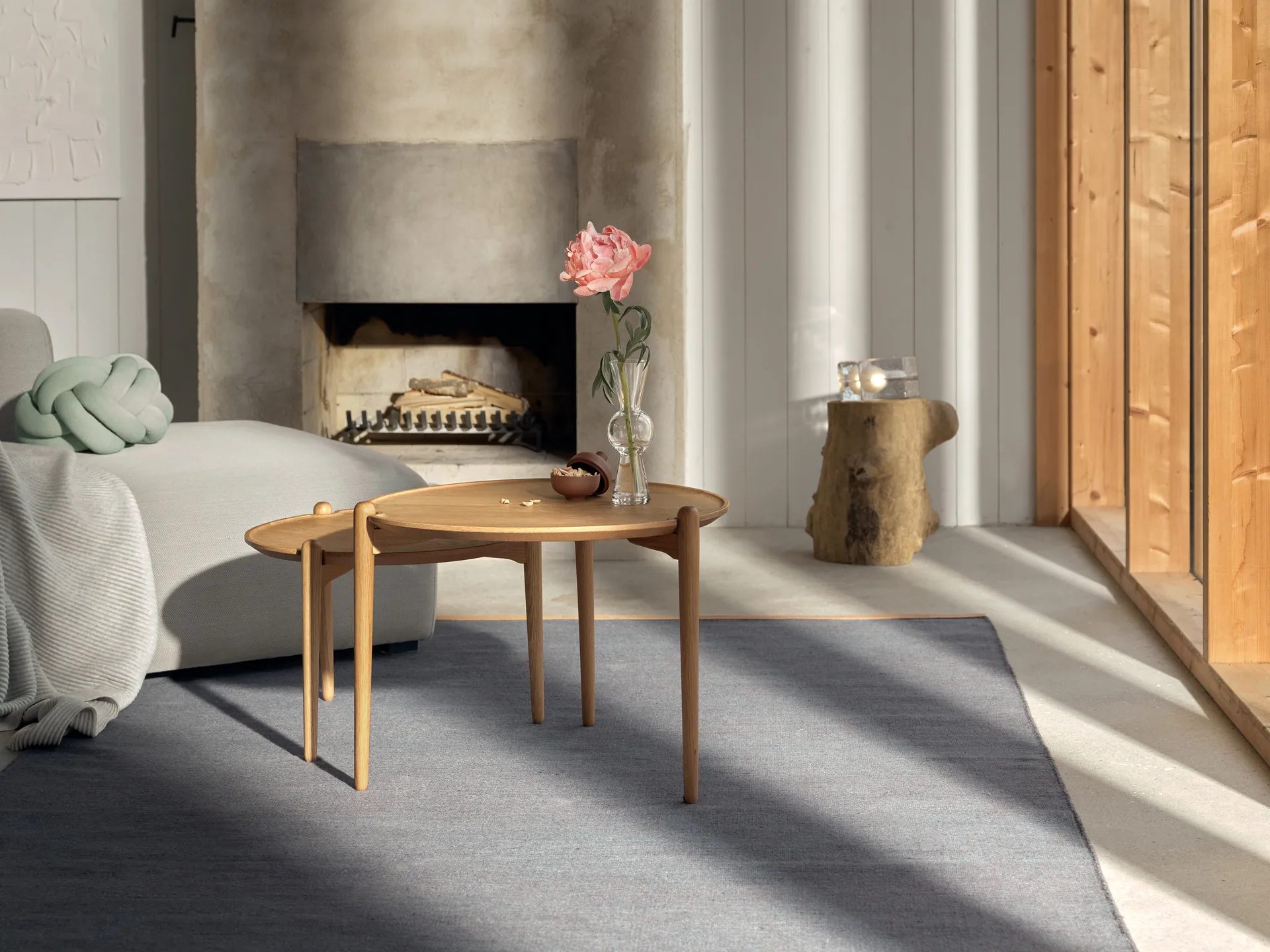 Aria salontafel, Eiken, Ø60x37 cm Design House Stockholm