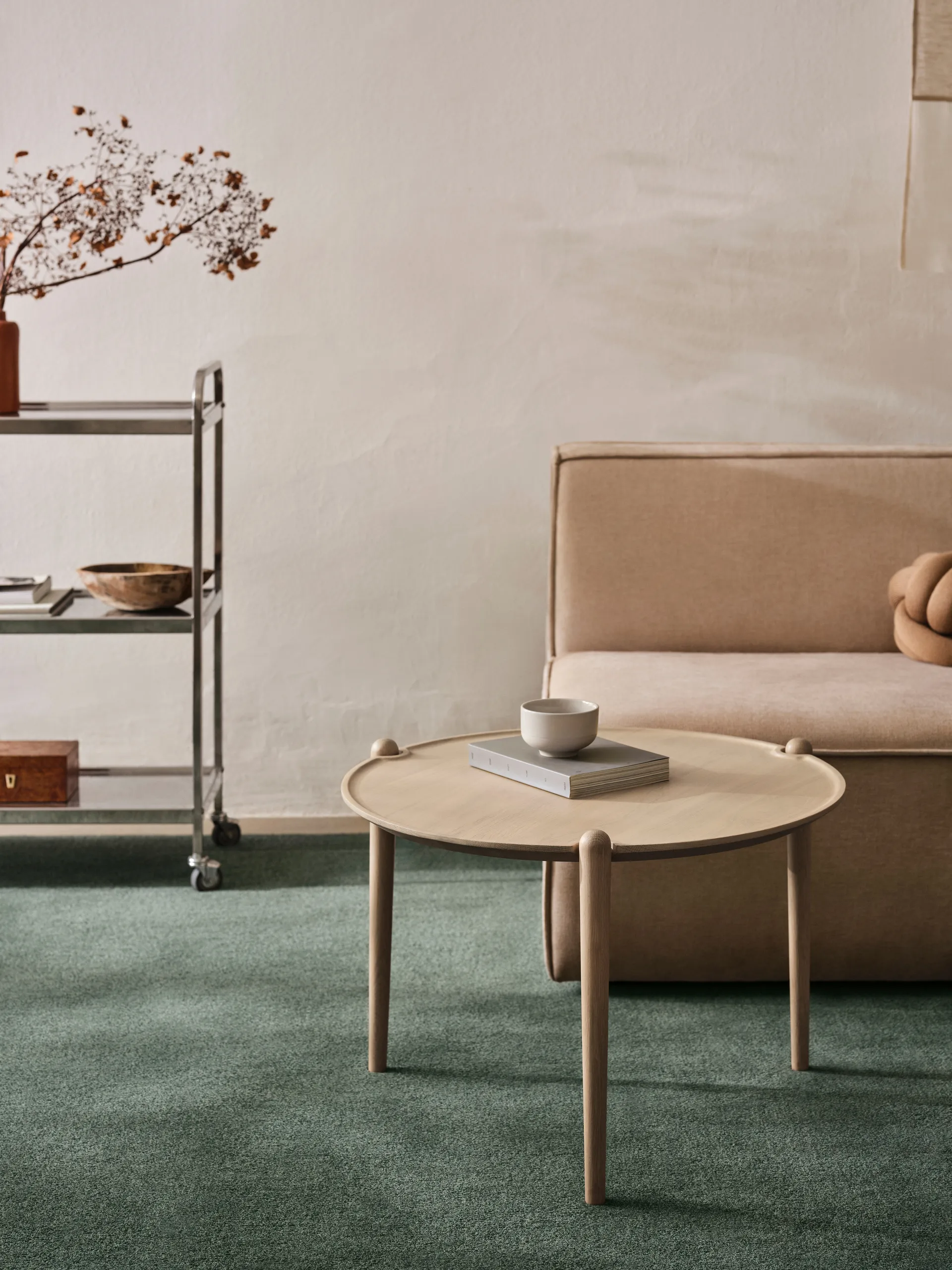 Aria salontafel hoog 46 cm, Light oak Design House Stockholm