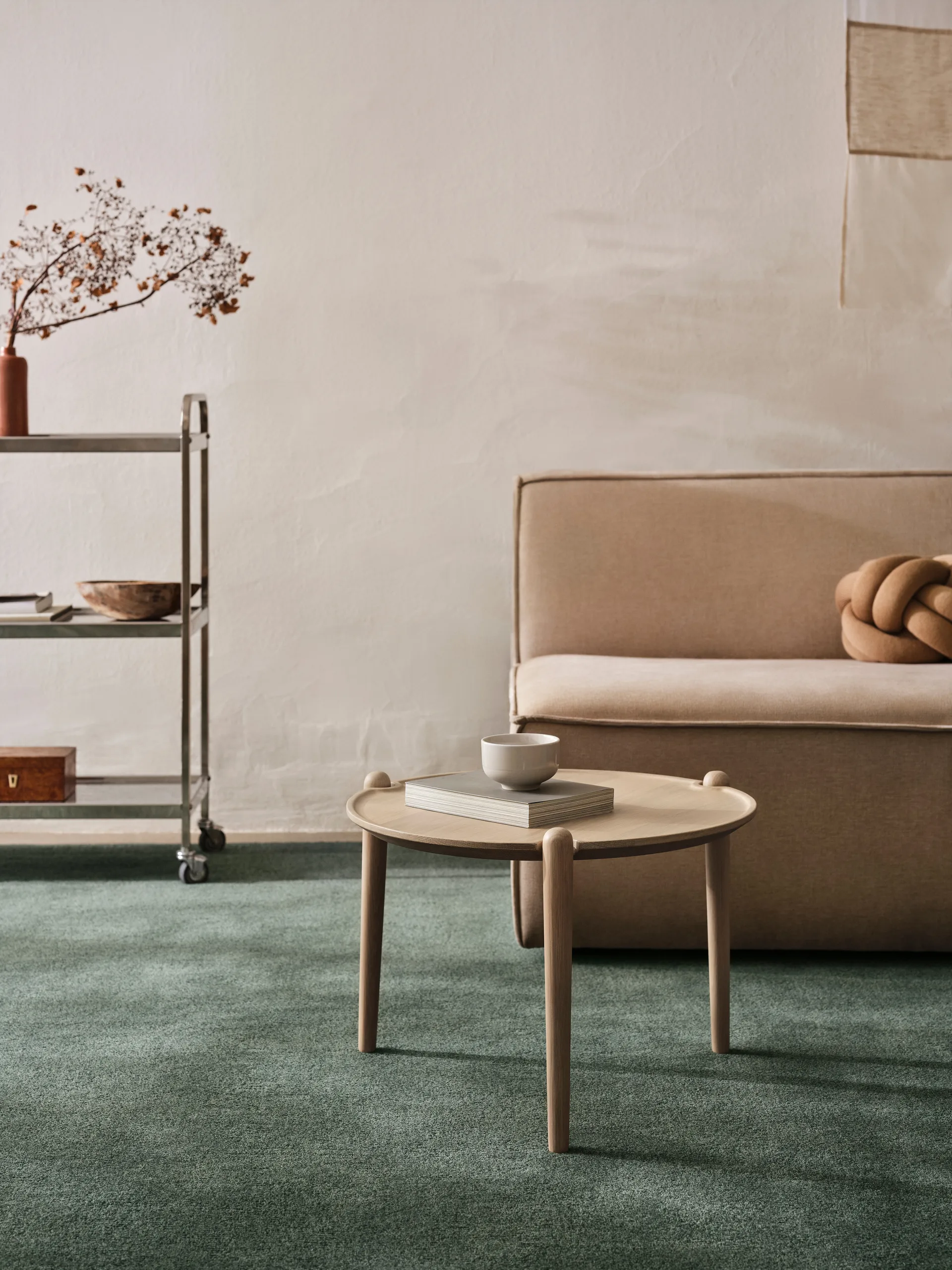 Aria salontafel, Light oak, Ø50x37 cm Design House Stockholm