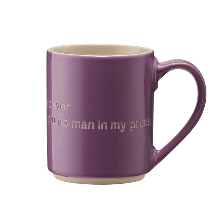 Astrid Lindgren mok - I am handsome - paars-Engels - Design House Stockholm