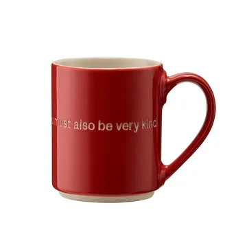 Astrid Lindgren mok - If you are really strong - rood-Engels - Design House Stockholm