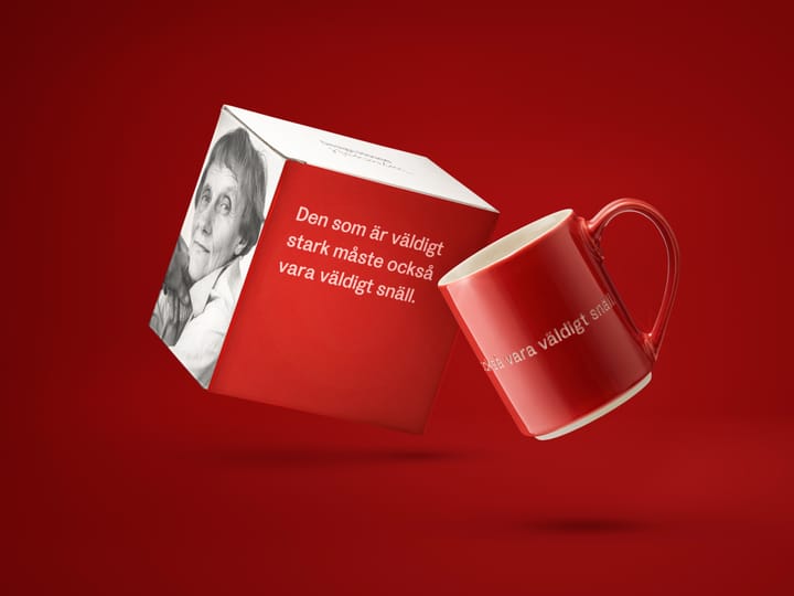 Astrid Lindgren mok - If you are really strong, rood-Zweeds Design House Stockholm