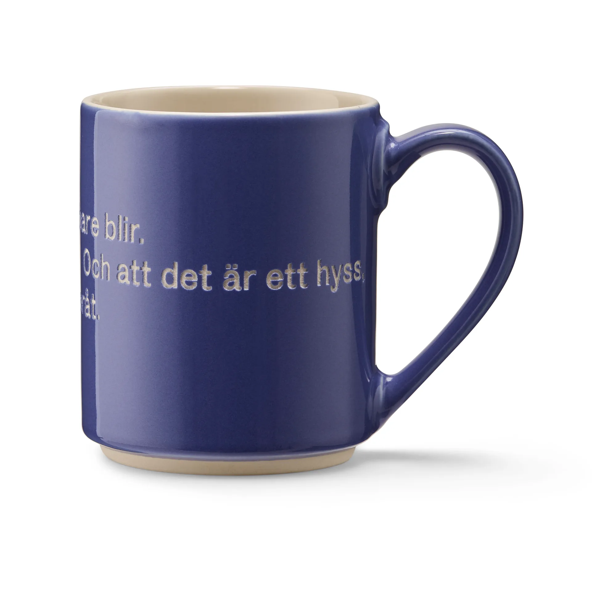 Astrid Lindgren mok - It's not something you plan, blauw-Zweeds Design House Stockholm