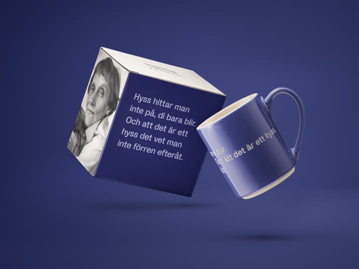 Astrid Lindgren mok - It's not something you plan, blauw-Zweeds Design House Stockholm