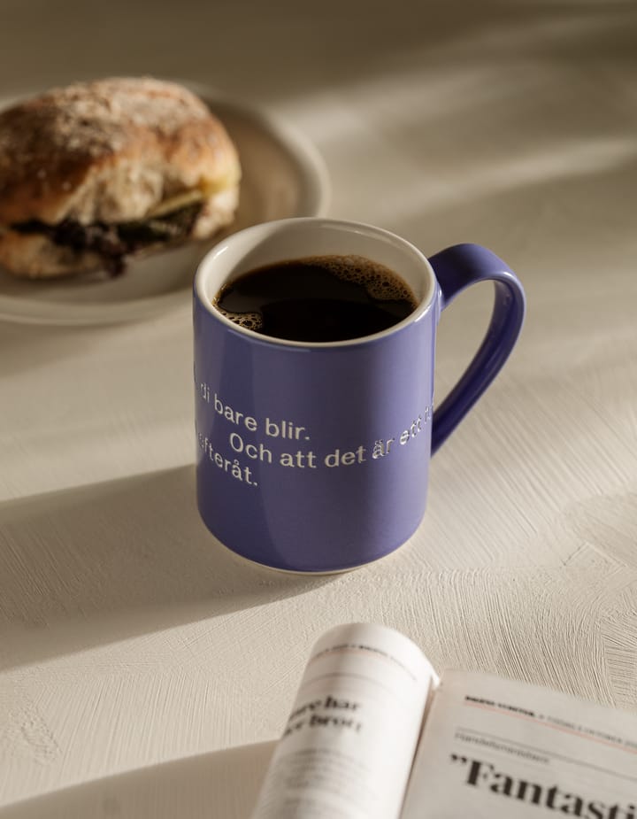Astrid Lindgren mok - It's not something you plan, blauw-Zweeds Design House Stockholm