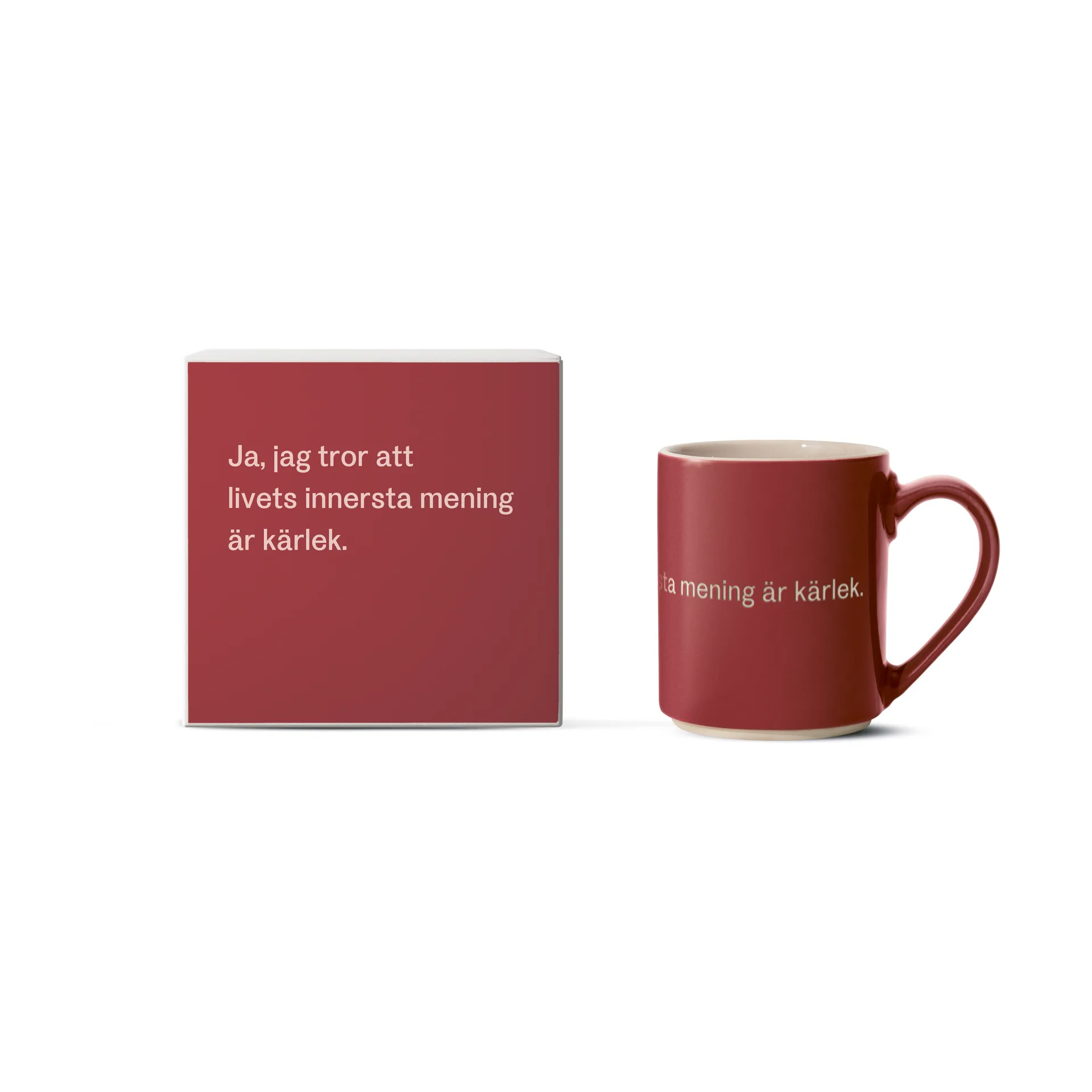 Astrid Lindgren mok, ja, jag tror att livets…, Zweedse tekst Design House Stockholm