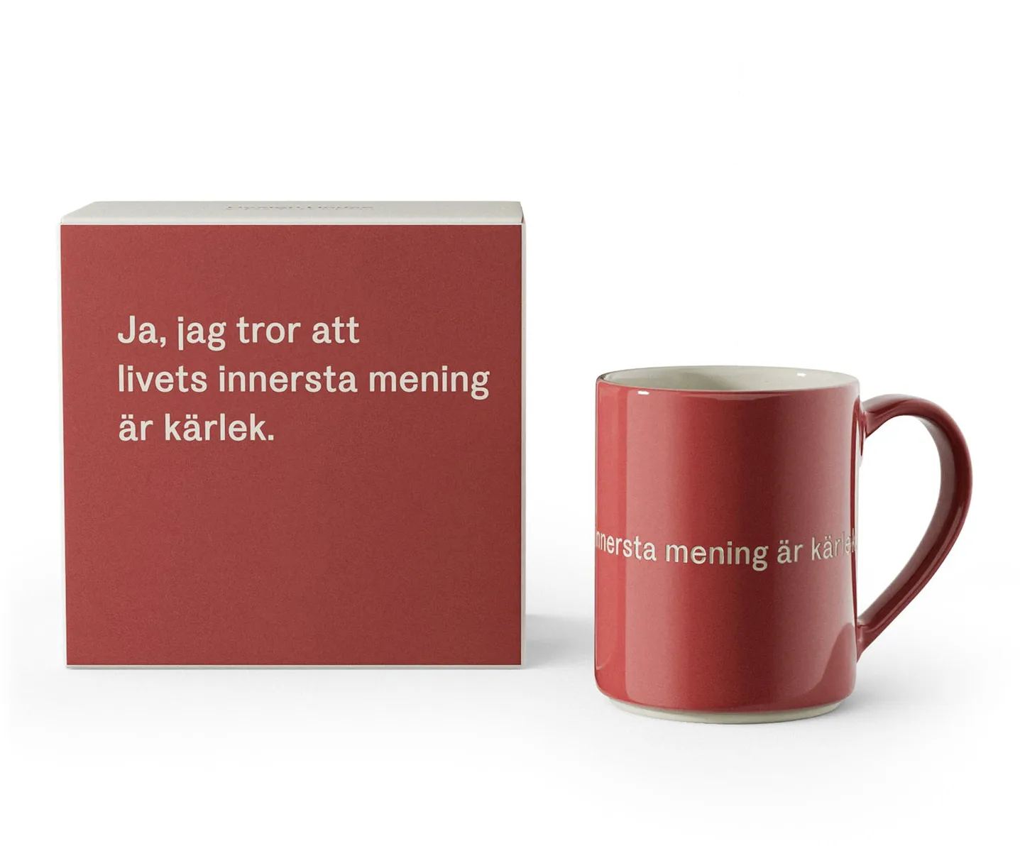 Astrid Lindgren mok, ja, jag tror att livets…, Zweedse tekst Design House Stockholm